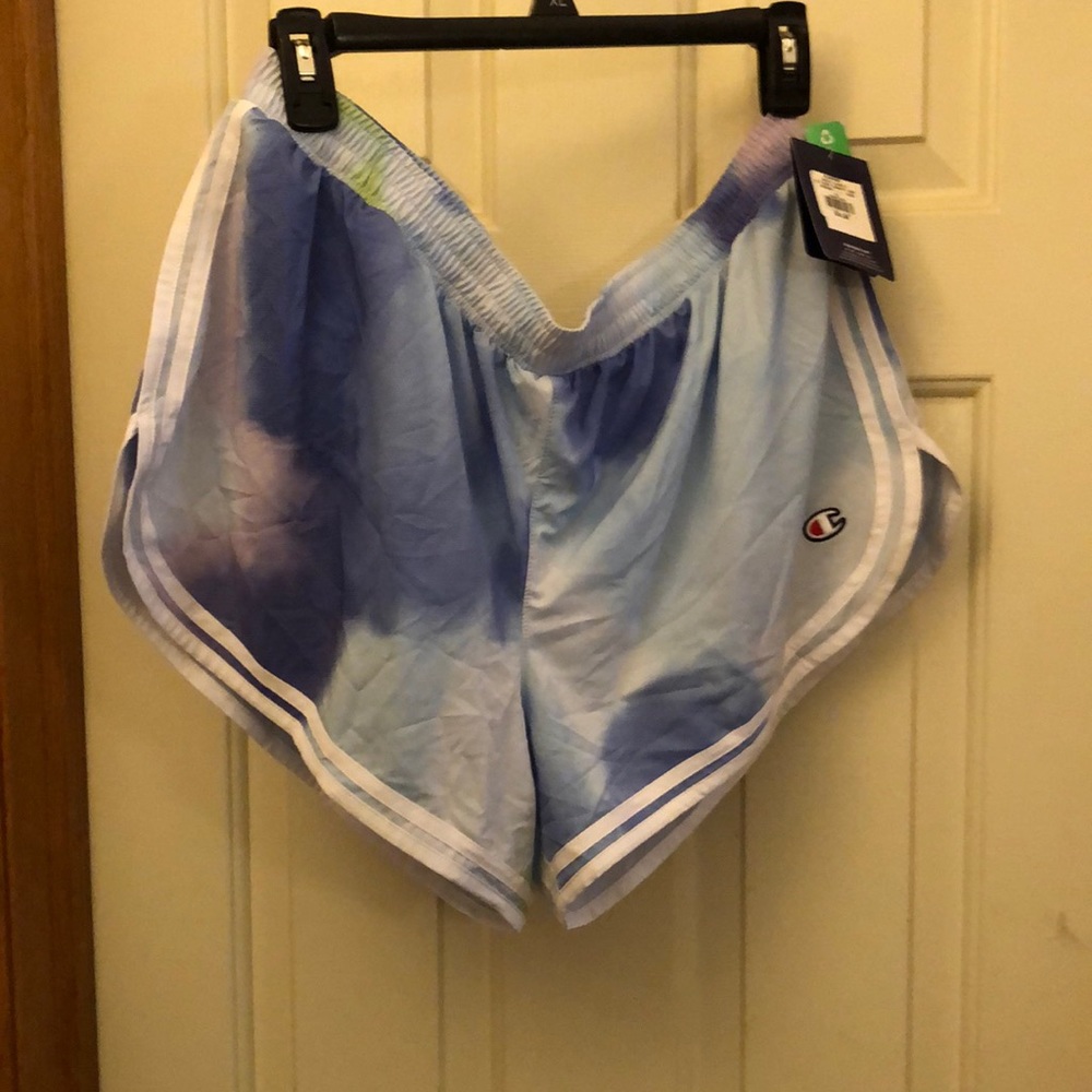 Champion running shorts varsity tie-dye new with tags NWT Size XL mesh insert